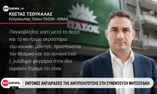 Έντονες αντιδράσεις της αντιπολίτευσης στη συνέντευξη Μητσοτάκη