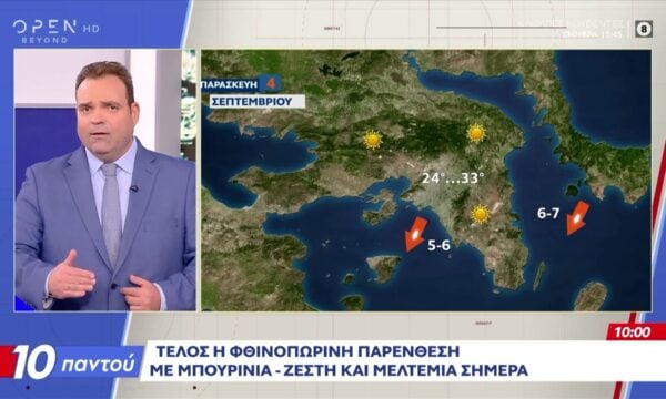 Έως 39 βαθμούς το θερμόμετρο την ερχόμενη εβδομάδα