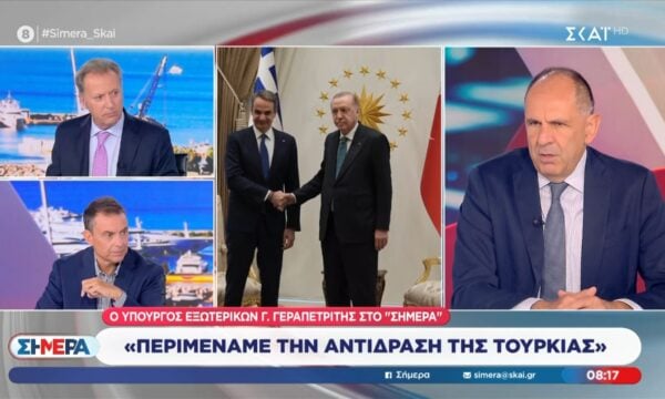Γ. Γεραπετρίτης: «Η Ελλάδα δεν συζητά θέματα κυριαρχίας και αποστρατικοποίηση των νησιών»