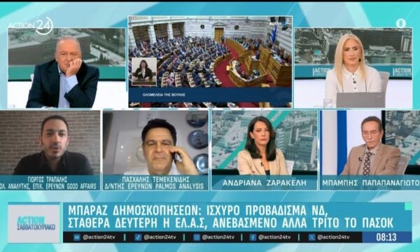 Γ.Τράπαλης: «Η μοναδική μεγάλη αλλαγή συγκριτικά με τις προηγούμενες δημοσκοπήσεις είναι η ραγδαία πτώση του κόμματος Καρυστιανού»