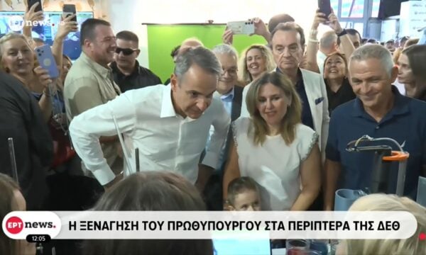 Η ξενάγηση του Πρωθυπουργού στα περίπτερα της ΔΕΘ