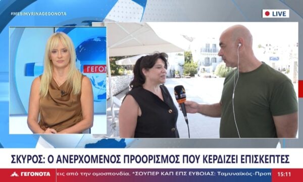 Η Πρόεδρος Ένωσης Ξενοδόχων Σκύρου, Άννα Κουτσούπη στο STAR