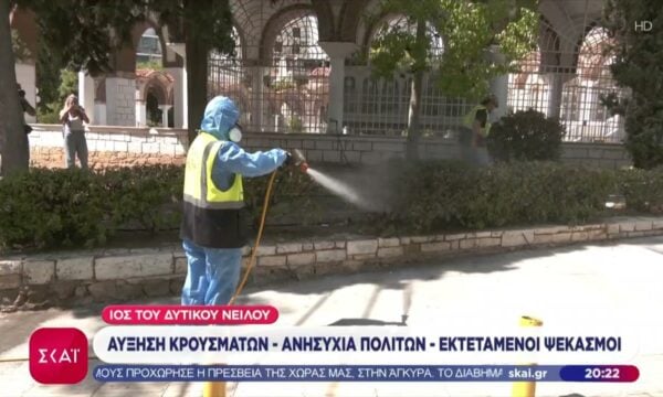 Ιός του Δυτικού Νείλου: Έκτακτοι ψεκασμοί στο Παλαιό Φάληρο μετά την καταγραφή κρούσματος