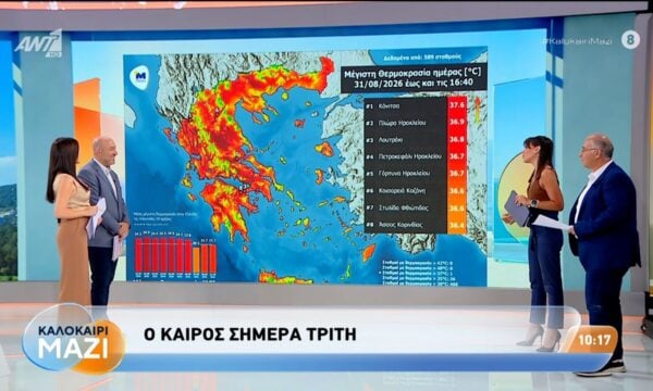 Καιρός – Καλοκαίρι Μαζί – 01/09/2026