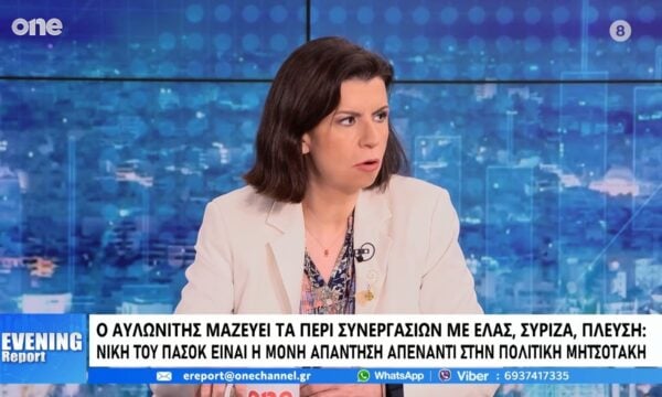 Καρακλιούμη: Δεν βλέπω θα δώσουν δυναμική στο ΠΑΣΟΚ οι μεταγραφές βουλευτών