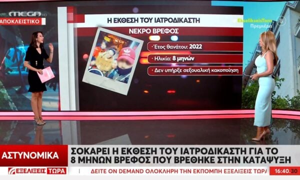 Κυψέλη: Τι αναφέρει η έκθεση του ιατροδικαστή για το νεκρό βρέφος