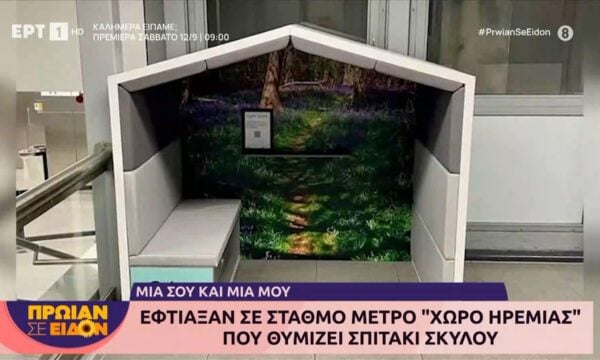 Λονδίνο: Έφτιαξαν σε σταθμό μετρό «χώρο ηρεμίας» που θυμίζει σπιτάκι σκύλου