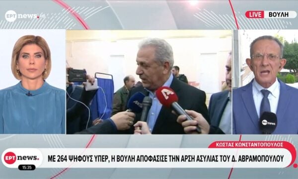 Με 264 ψήφους υπέρ, η Βουλή αποφάσισε την άρση ασυλίας Δ. Αβραμόπουλου – Με 175 ψήφους υπέρ της Ζωής Κωνσταντοπούλου