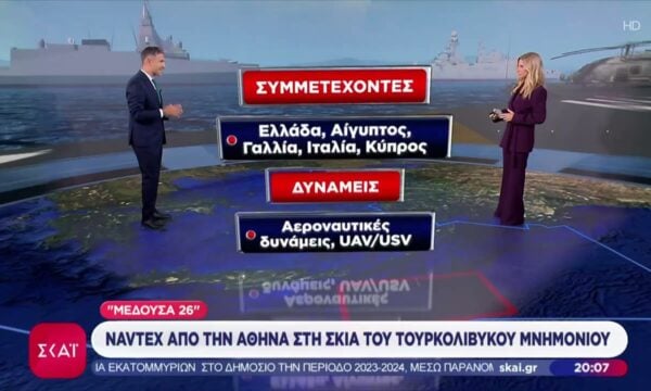 Μεγάλη άσκηση από Ελλάδα, Αίγυπτο, Γαλλία, Ιταλία και Κύπρο στο Κρητικό Πέλαγος και στην Ανατολική Μεσόγειο