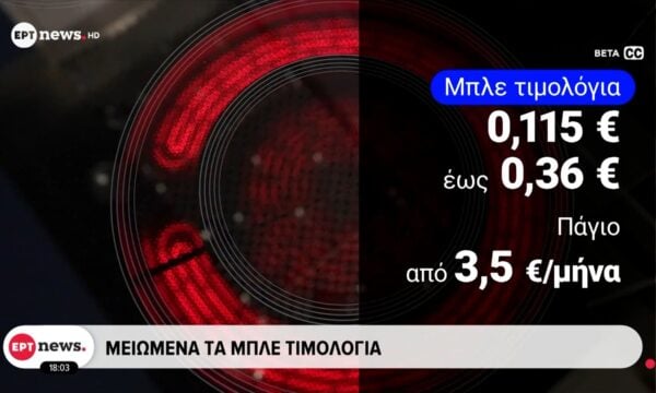 Μειωμένα τα μπλε τιμολόγια: Σταθερά τιμολόγια ρεύματος φθηνότερα από τα κυμαινόμενα