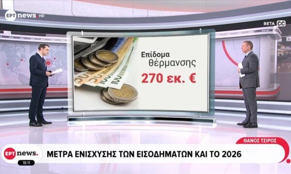 Μέτρα ενίσχυσης των εισοδημάτων και το 2026