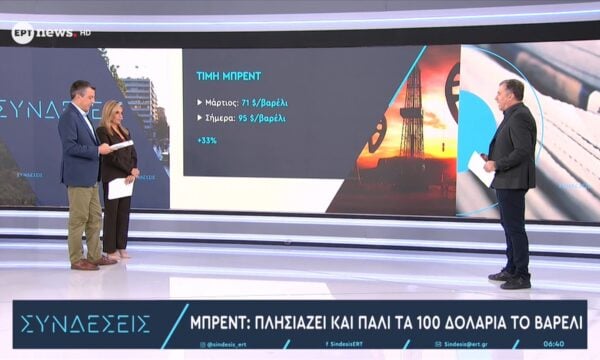 Μπρεντ: Πλησιάζει και πάλι τα 100 δολάρια το βαρέλι