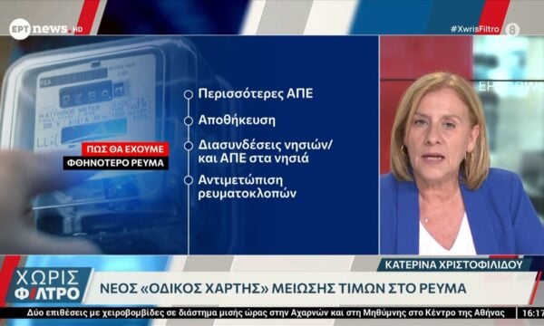 Νέος «οδικός χάρτης» μείωσης τιμών στο ρεύμα
