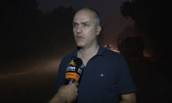 Ο Αντιπεριφερειάρχης Εύβοιας Γιώργος Κελαϊδίτης για τη φωτιά στη Μακρυκάπα