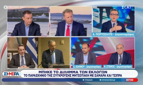 Ο Άρης Πορτοσάλτε, ο Χ. Ιωάννου και ο Ν. Στέφος στο «Σήμερα»