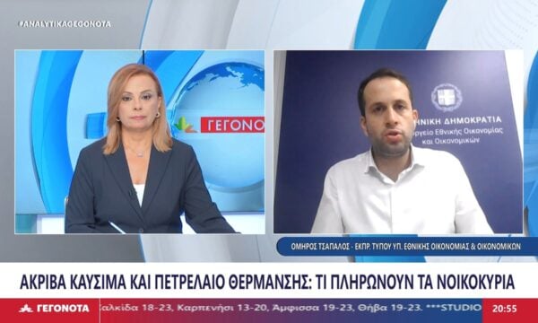 Ο Εκπρόσωπος Τύπου Υπουργείου Εθνικής Οικονομίας & Οικονομικών, Όμηρος Τσάπαλος στο STAR