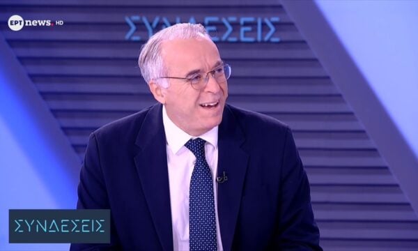 Ο γενικός διευθυντής του Τύπου και Ενημέρωσης του γραφείου του Πρωθυπουργού Πάνος Αμυράς στο ΕΡΤnews