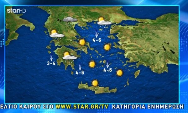 O καιρός την Τετάρτη (2/09)