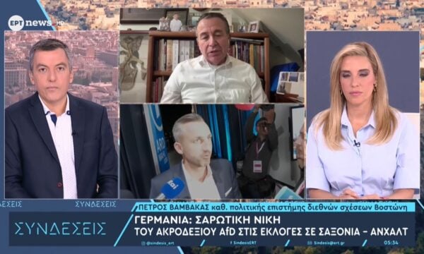 Ο καθηγητής Πολιτικής Επιστήμης και Διεθνών Σχέσεων στη Βοστώνη Πέτρος Βαμβακάς στο ΕΡΤnews