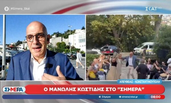 Ο Μανώλης Κωστίδης στο Αγίασμα της Παναγίας