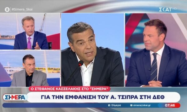 Ο πρόεδρος των Δημοκρατών,  Στέφανος Κασσελάκης στο ”Σήμερα”