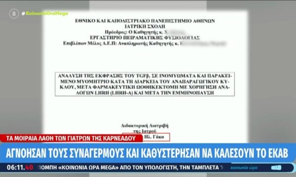 Ο τίτλος της διδακτορικής διατριβής της Ι. Γάκα