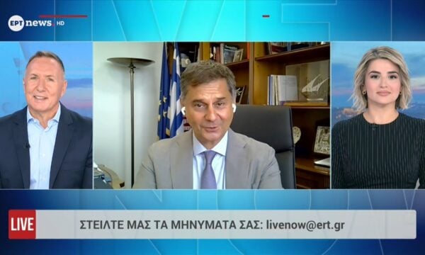 Ο υφυπουργός Εξωτερικών Χάρης Θεοχάρης στο ΕΡΤnews
