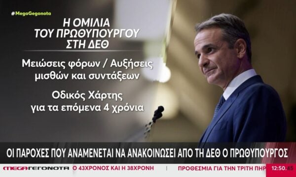 Οι παροχές που αναμένεται να ανακοινώσει από τη ΔΕΘ ο Πρωθυπουργός