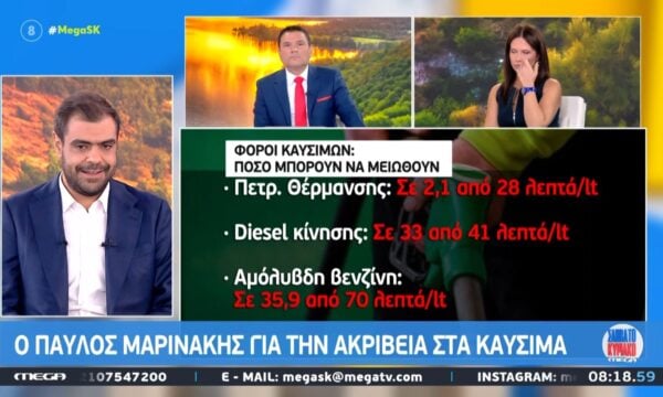 Π. Μαρινάκης: «Θα υπάρξει επιδότηση πετρελαίου κίνησης στην αντλία»