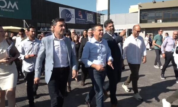 Περιοδεία του Αλέξη Τσίπρα στα περίπτερα της ΔΕΘ