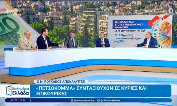 «Πετσόκομμα» συνταξιούχων σε κύριες και επικουρικές – Καλημέρα Ελλάδα – 08/09/2026