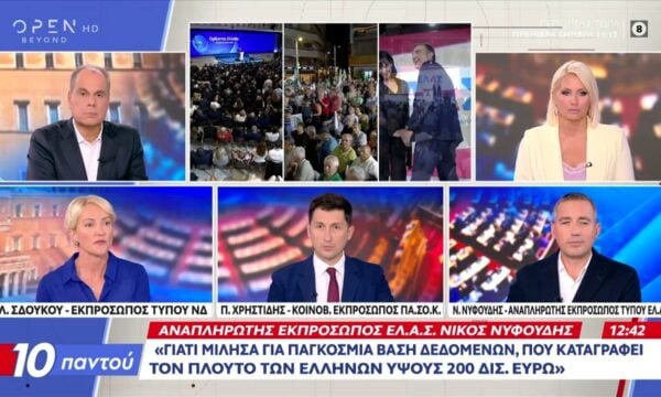 Πολιτική αντιπαράθεση Σδούκου, Χρηστίδη και Νυφούδη