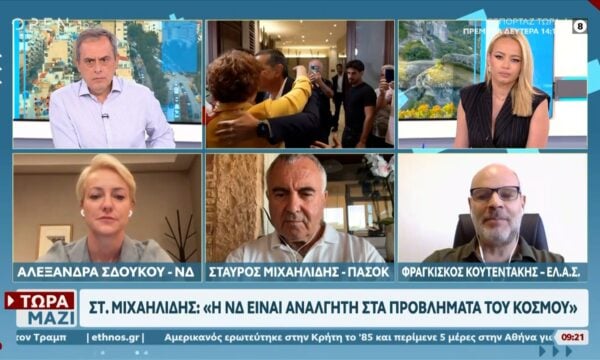 Πολιτική αντιπαράθεση Σδούκου, Μιχαηλίδη, Κουτεντάκη