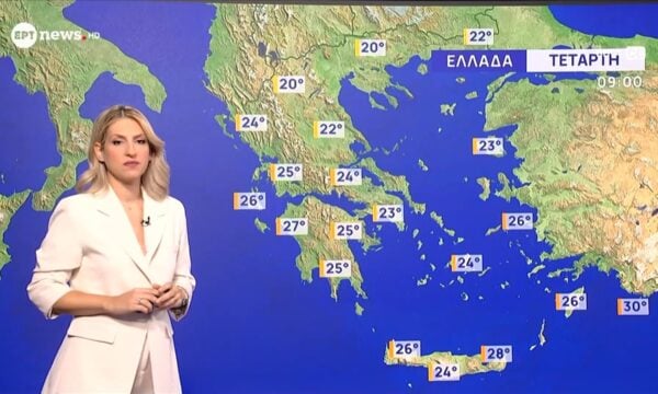 Πρόγνωση καιρού 08/09/2026 – Νικολέτα Ζιακοπούλου