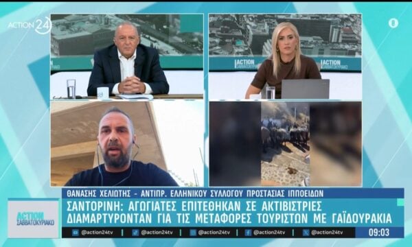Σαντορίνη: Αγωγιάτες επιτέθηκαν σε ακτιβίστριες που διαμαρτυρήθηκαν για τις μεταφορές τουριστών σε γαϊδουράκια