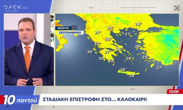 Σταδιακή επιστροφή στο καλοκαίρι το σκηνικό του καιρού