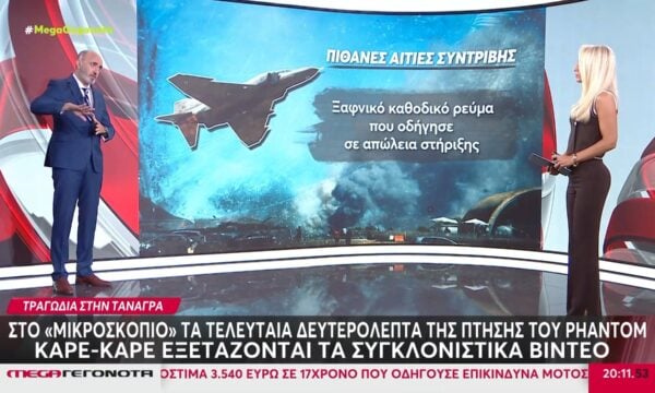 Στο «μικροσκόπιο» τα τελευταία δευτερόλεπτα της πτήσης του Phantom