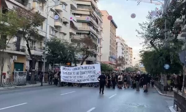 Συγκέντρωση και πορεία στη μνήμη του Παύλου Φύσσα στο κέντρο της Θεσσαλονίκης