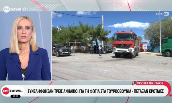 Συνελήφθησαν τρεις ανήλικοι για τη φωτιά στα Τουρκοβούνια – Πέταξαν κροτίδες