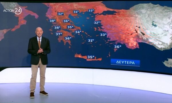 Τ. Αρνιακός: Η αναλυτική πρόγνωση του καιρού για αύριο, Δευτέρα 07/09