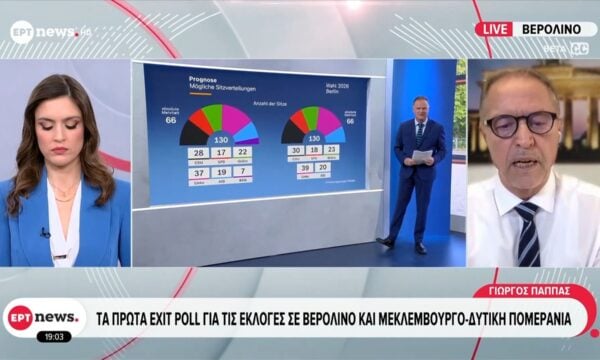 Τα πρώτα Exit Poll για τις εκλογές σε Βερολίνο και Μεκλεμβούργο – Δυτική Πομερανία
