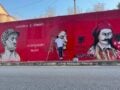 Θύελλα αντιδράσεων για τοιχογραφία στη γειτονική χώρα: «Ο Μέγας Αλέξανδρος και ο Μάρκος Μπότσαρης είναι Αλβανοί»