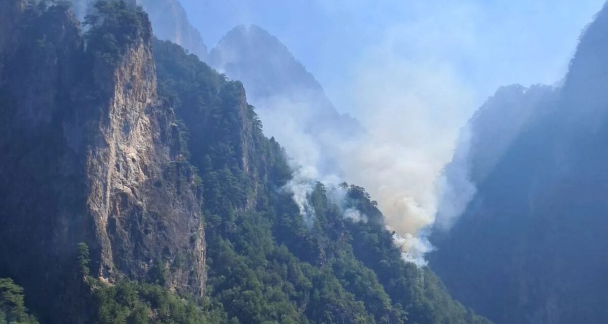 Νέα αναζωπύρωση φωτιάς στην Τραπεζίτσα Κόνιτσας: Φλόγες απέναντι από την ιστορική Μονή Στομίου