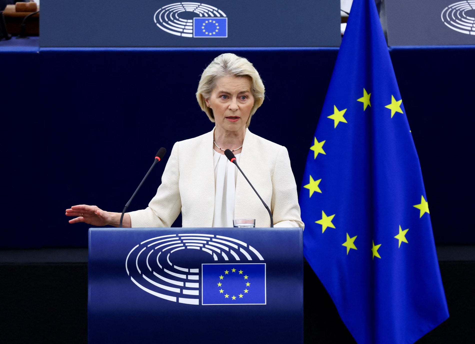 Στρασβούργο: Η Φον ντερ Λάιεν τίμησε τον Δανό και τον Έλληνα πιλότο που πέθαναν στις φωτιές στην Ψάθα – «Ήταν ήρωες»