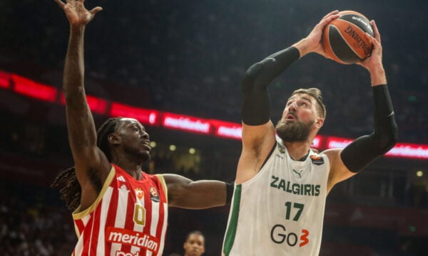 Euroleague: Η Ζαλγκίρις νίκησε τον Ερυθρό Αστέρα στο Βελιγράδι με Βαλαντσιούνας – Ανατροπή της Μπαρτσελόνα