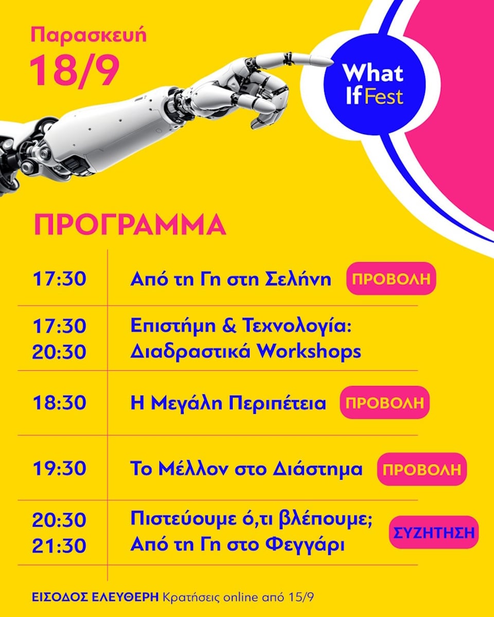 What If Science Festival: Η επιστήμη γίνεται εμπειρία στο Ίδρυμα Ευγενίδου 9 What If
