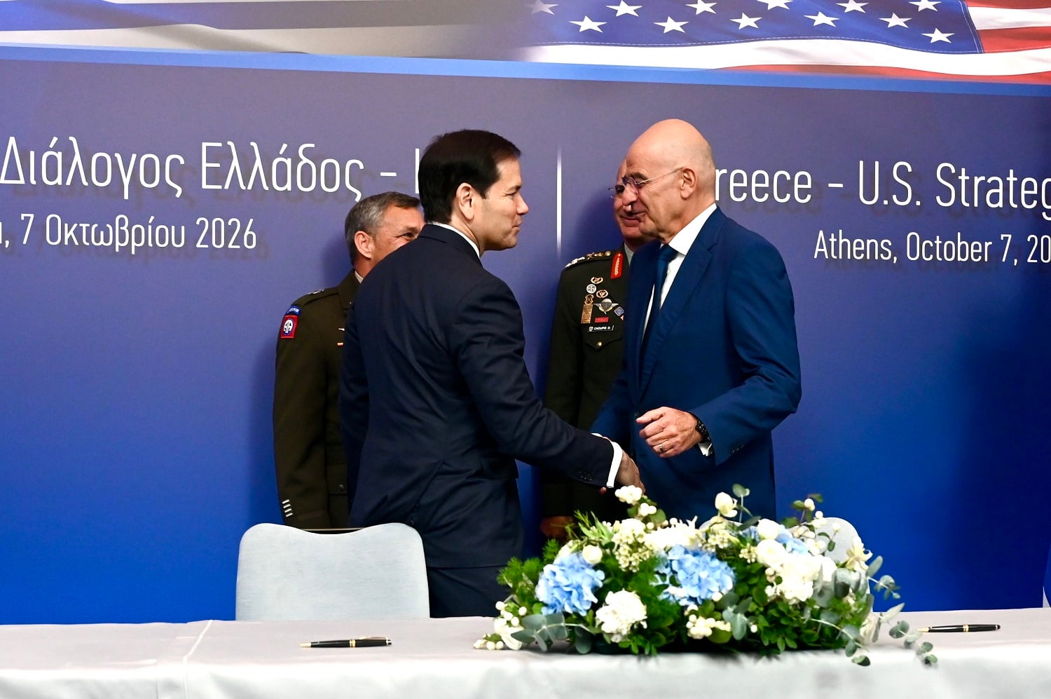 Δένδιας: Η συνεργασία των Ενόπλων Δυνάμεων ενισχύει τη στρατηγική σχέση Ελλάδας – ΗΠΑ 7 ΔΕΝΔΙΑΣ - ΡΟΥΜΠΙΟ - ΦΩΤΟΓΡΑΦΙΑ: ΙΝΤΙΜΕ