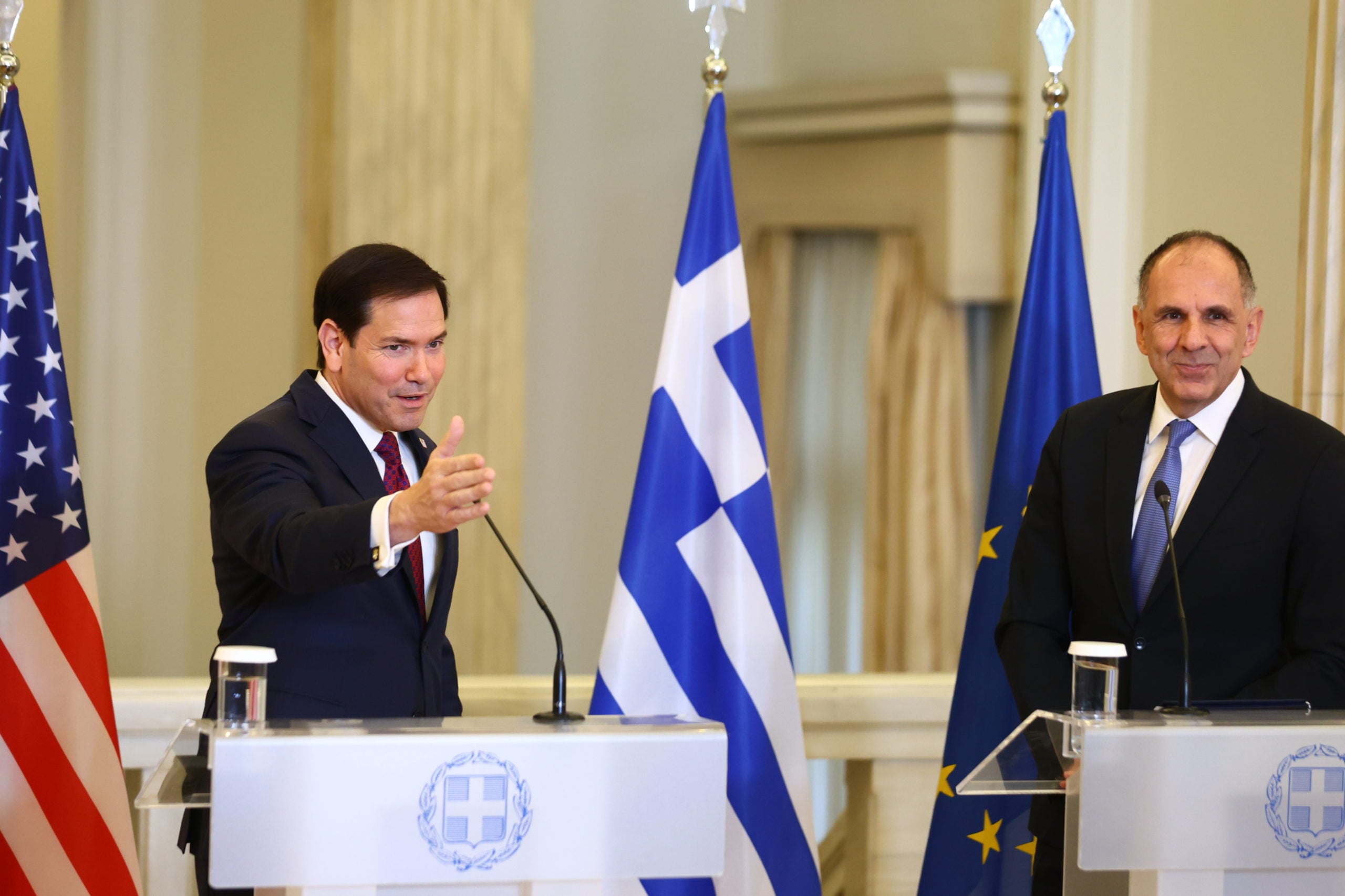 Γεραπετρίτης: Η Ελλάδα έχει κομβικό ρόλο σε ενέργεια και άμυνα – Ρούμπιο: Η Ελλάδα είναι σπουδαίος και σταθερός σύμμαχος στο ΝΑΤΟ