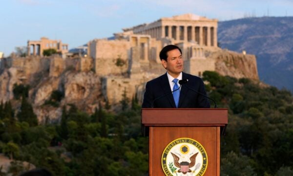 Μάρκο Ρούμπιο στην Πνύκα: Η Ελλάδα αποτελεί υπόδειγμα συμμάχου και απαραίτητο φίλο των ΗΠΑ – Οι αναφορές σε Πλάτωνα και Αριστοτέλη