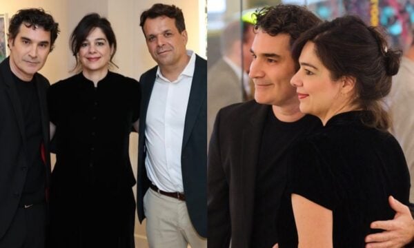 Χριστόφορος Παπακαλιάτης: Στα εγκαίνια της έκθεσης της Χριστίνας Μπρέμπου, χρόνια μετά τη σχέση τους (Φωτογραφίες)
